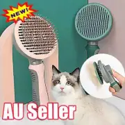 Dog Cat Brush Grooming Slicker Self Cleaning Slicker Brush Massage Hair Comb KZ