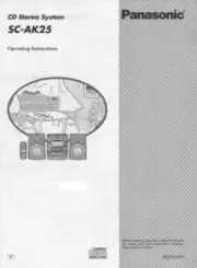 Panasonic SC-AK25 CD Stereo System Owners Instruction Manual