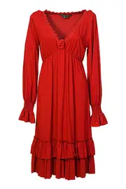 Jersey Lace Trim Dress--CHA-710B167D