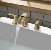 1434204 Doris Double Handle Roman Bathtub Faucet Brushed Gold NIB