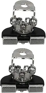 Labymos 2 Pcs Steel ar Hood Mounting Bracket Clamp Holder Led Work Light Bar Clamp Offroad