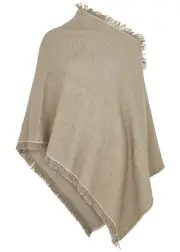 Inverni Cashmere-blend Poncho - Camel - One Size ONE SIZE