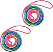 Gogogmee 2pcs String Retro Finger String Game Hand Game Ropes for Coordination Skill Development Lightweight and Rope for Outdoor Fun and Parties