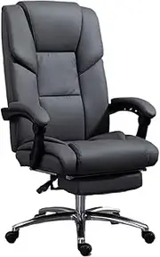 Home Office Chair Home High Back Study Chair Modern Luxury Swivel Chair Can Lift Executive Chair Ergonomic Armchair Ergonomic Desk Chair(Gray)