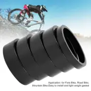 (Black)CANSUCC 5PCS 28.6MM MTB Bike Front Fork Washer Set Bicycle Stem Head WP