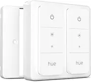 IYOKI® Classic Switch Cover for Philips Hue Dimmer V2, Compatible with Hue Switch Cover, Remote Light Switch Plate Adapter, 2-Gang (1-Pack)