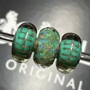 Trollbeads Longevity And Faceted Event Unique Glass Bead OOAK HTF