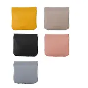 Pocket Cosmetic Bag Leather Storage Portable self-Closing Water-Resistant