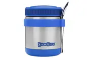 Yumbox Zuppa Stainless Steel Triple Wall Thermal Food Jar w/Spoon 420ml Blue