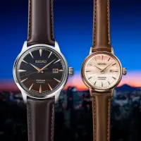 在飛比找momo購物網優惠-【SEIKO 精工】PRESAGE 調酒師岸久 東京夕陽微醺