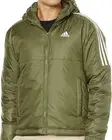 Adidas Essential Insulated Men’s Full Zip Hooded Hoodie Olive Green Jacket #154