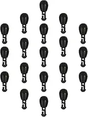 Fishing Snap Swivels - Black Quick Change Beads | Fish Pulley Line Connector Fishing Beads Sliding Swivels