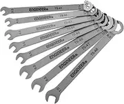 Super Slim/Thin 8-in-1 Mini Spanner Set Combination Wrench Set, Metric Sizes, Stainless Steel, only 1.5mm Thick! ENGINEER TS-04 Made in Japan