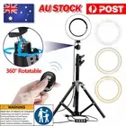 LED Ring Light with Tripod Stand Phone Holder Dimmable Studio Photo Makeup Lamp