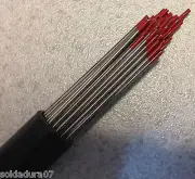 50 Electrodes Tungsten Welding Tig Of 2,4 X 150 MM 2% Th Red TH2 - Welder