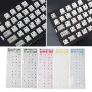 Russian Transparent Waterproof Stickers For PC Laptop Table Red Keyboard Z72024
