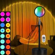 Sunset Light Projector with Color Changing Ambient Lighting, Suitable for Bed...