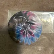 NEW Ivory Ella Tye Dye Elephant 3” Round Sticker Rare