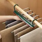 Folding Pants Rack Foldable Keep Tidy Portable 6-tier Folding Laundry Rack Pants