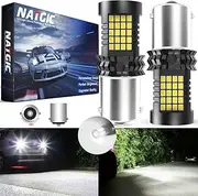 NATGIC P21W BA15S LED Bulb Extremely Bright White, 1156 7506 1141 382 1003 1073 Replacement Bulbs for Car Backup Reverse Lights Tail Lights, RV lights, Rear Fog Lamp, Day Running Light (Pack of 2)