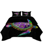 Native Purple Turtle Coverlet