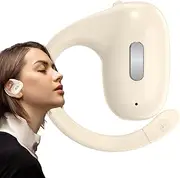 Wireless Earbuds with Earhooks, 5.4 Bone Conduction Workout Earbuds Wireless, Smart Pairing Noise Reduction, Single Ear Earbuds for Workout, Home Jmedic
