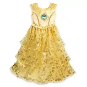 NWT DISNEY STORE Belle Deluxe Nightgown Costume Dress Beauty and The Beast