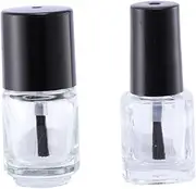 FRCOLOR 5ml Empty Nail Polish Bottles Set of 20 Mini Small Sample Bottles for Nail Art Leakproof Screw Cap