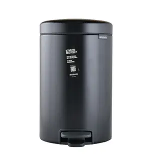 Brabantia Newicon 腳踏式時尚環保垃圾桶 緩降垃圾桶 北歐風垃圾桶 腳踏垃圾桶 垃圾桶 12L 霧黑