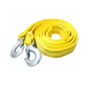 Tow Dolly Heavy Duty Strap Towing Rope Synthetic Trailer Yellow