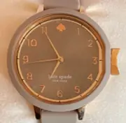 Kate Spade New York Park Row Warm Taupe Silicone Watch KSW1519 New with Tags