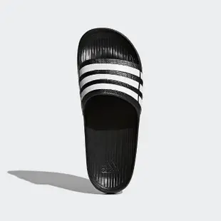 【adidas 愛迪達】拖鞋 男鞋 女鞋 運動 DURAMO SLIDE 黑白 G15890