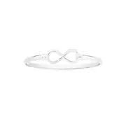 Silver Infinity Bangle