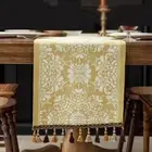 with Tassel Table Cover Jacquard Tablecloth Table Decor