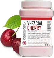 Vajacial Jelly Cherry Mask Peel-Off Bikini Underarms Area Peel Mask - Cherry - Professional Size 23oz by Sugaring NYC