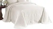 King Charles 13989BEDDKNGIVY Matelasse Bedspread,Ivory,King