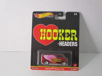 HOT WHEELS PREMIUM HOOKER HEADERS CUSTOM '77 DODGE VAN