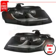 New Headlights set 2pc left right halogen for 2010 Audi A4/A4 Quattro Base Sedan (for: Audi)