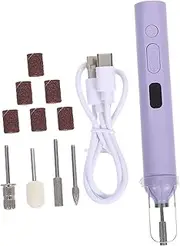Veemoon Manicure Machine Manicure Remove Drill Bits Nail Drill Kit Home Drill Bits Pedicure Disc Replacement Drill for Nails Manicure Kit for Women Electric Nail Drill Plastic Violet