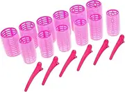 WOFASHPURET 18pcs Women Hair Roller Clips Self-adhesive Hair Curlers Set Bangs Styling Tools Roller Jaw Clamps