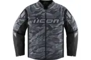 New Icon Hooligan CE Tiger's Blood Jacket, Gray, Medium, 2820-6160