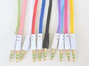 AUX FLAT NOODLE 3FT CABLE FOR iphone 6 plus 4 4s 5 5s ipod mp3 stereo audio amp