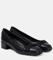 [Christian Louboutin] Christian Louboutin Mamaflirt 30 bow-detail leather pumps AU 11 black