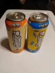 NEW Lot Of 2 Ghost Energy Drink Cans; 16 Fl Oz Ea; Sour Patch Kids Blue...