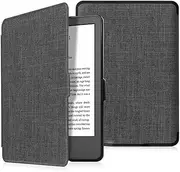 T Tersely Slimshell Case for All-New Kindle 10th Generation, 2019 Released (Model No.J9G29R), Smart Shell Cover Protective PU Leather Cover with Auto Sleep/Wake for Amazon Kindle 2019 (Carbon)