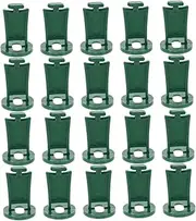 GANAZONO 50pcs Greenhouse Hook Plant Flower Hanger Clips Aluminium Greenhouse Clip for Fixing Shade Cloth Garden Balcony Home Plant Hanger Accessories