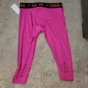 Nike Dri-fit Pro Crop Tights Barry’s Bootcamp - Fire Pink Color Size Small - NEW