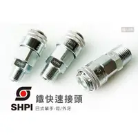 在飛比找蝦皮購物優惠-SHPI 善化 鐵快速接頭 日式單手 母 外牙 20SM 3