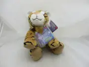 Russ Shining Stars Tiger Cub 10" Bean Bag Plush Stuffed w/ Sealed Code