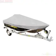 Side Console Boat Cover Grey Trailerable 4.1m - 4.3m Highway Towing Canvas